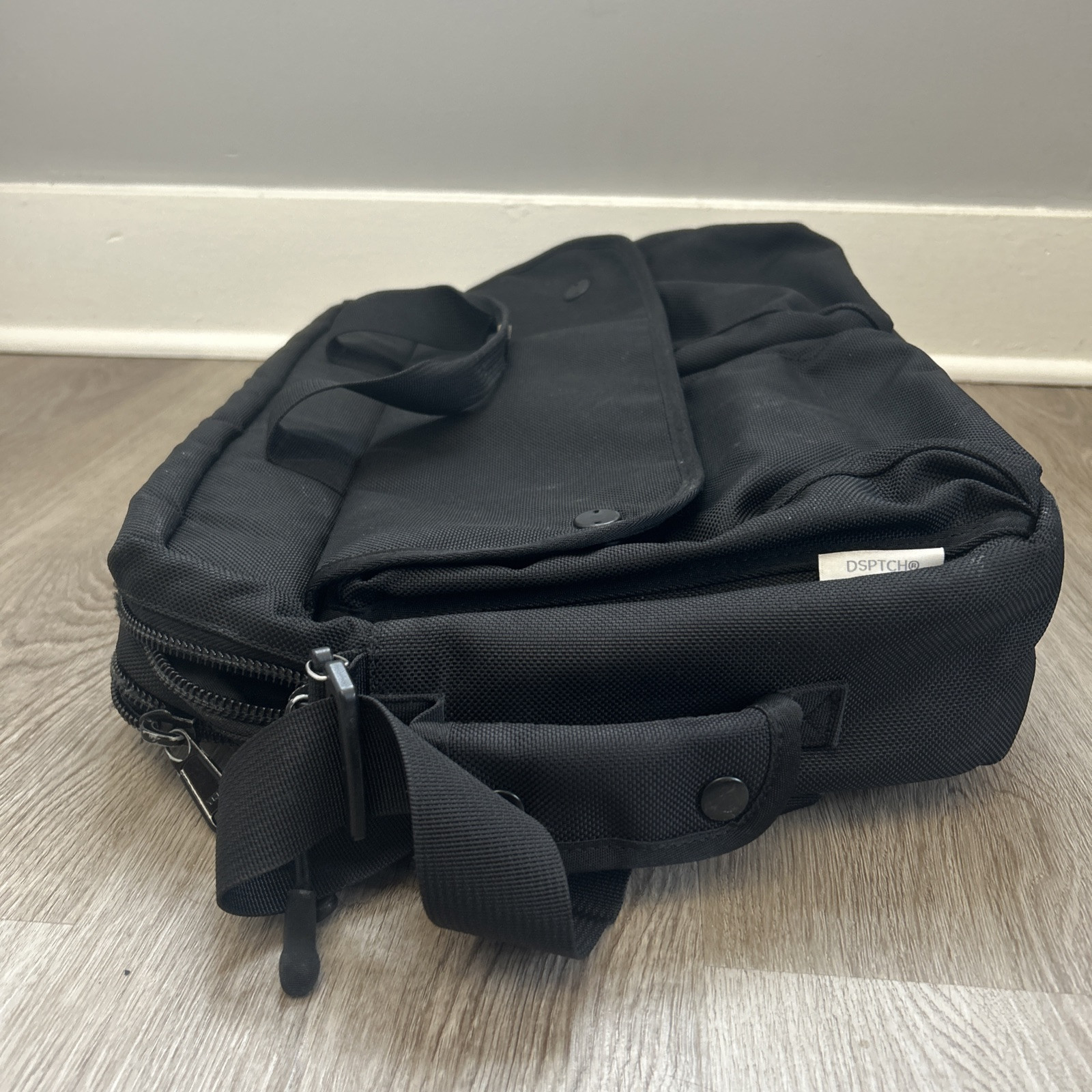 Dsptch Utility Brief Slingpack Shoulder Bag Black 3 Way DWR Laptop Backpack READ