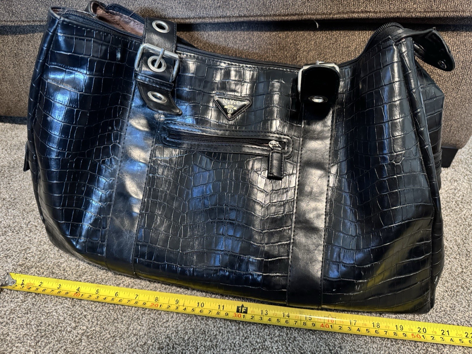 Rare VTG Leather NYC 2001 Duffle Bag- See Pictures And Description For Info