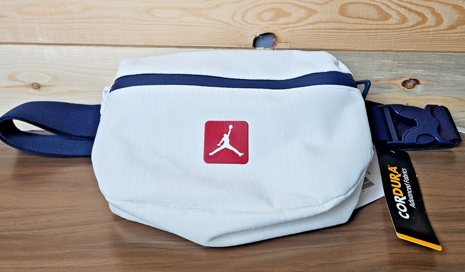 Jordan Jumpman Crossbody Bag White/Red/Blue Cordura Fabric MA0901 782 NWT