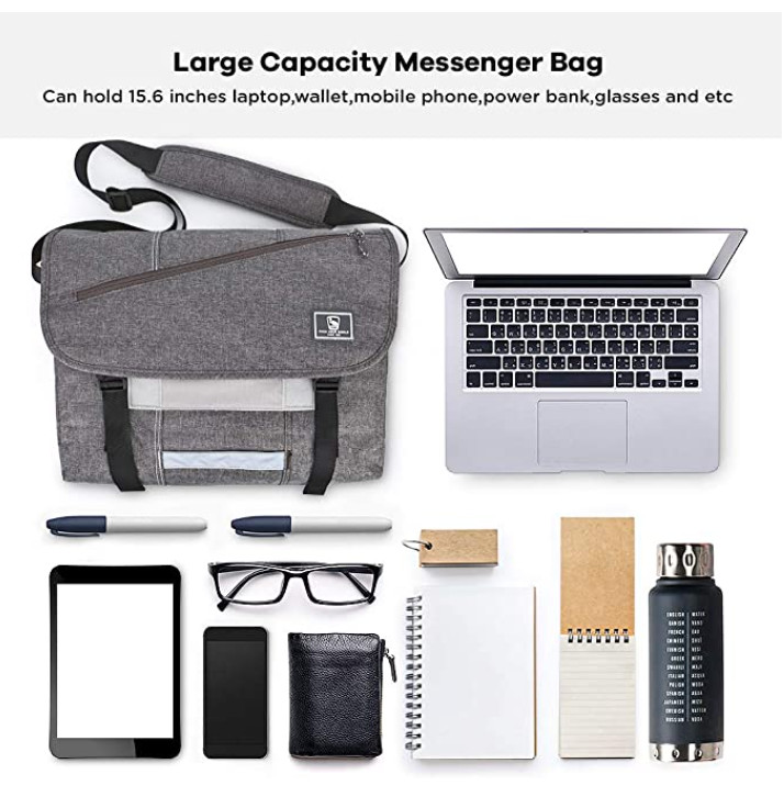 OIWAS Messenger Crossbody Briefcase Computer Bag 14in