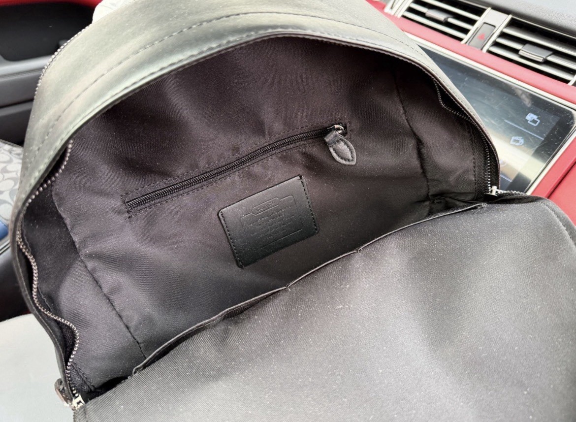 Coach West Backpack in Signature Canvas black men’s backpack
