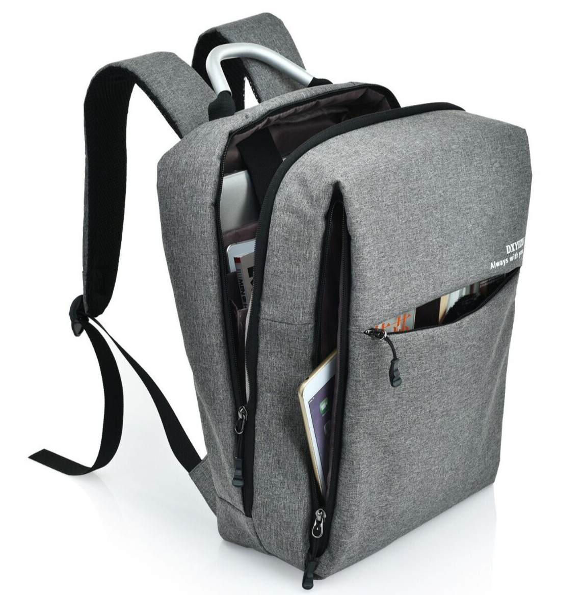 Travel School Waterproof 16″ Laptop Backpack with Double USB Port