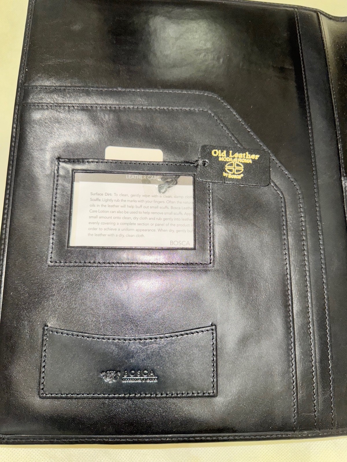 Bosca Old World Leather Portfolio Blk & Waterman Carene Rollerball Bwn or Rd*NIB