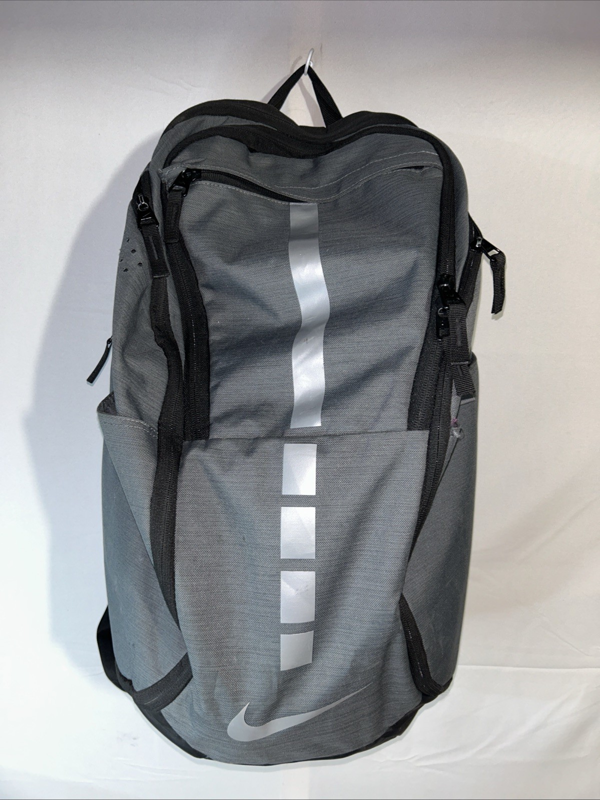 Nike Hoops Elite Pro Backpack Gray Black Basketball School Laptop BA5554 011