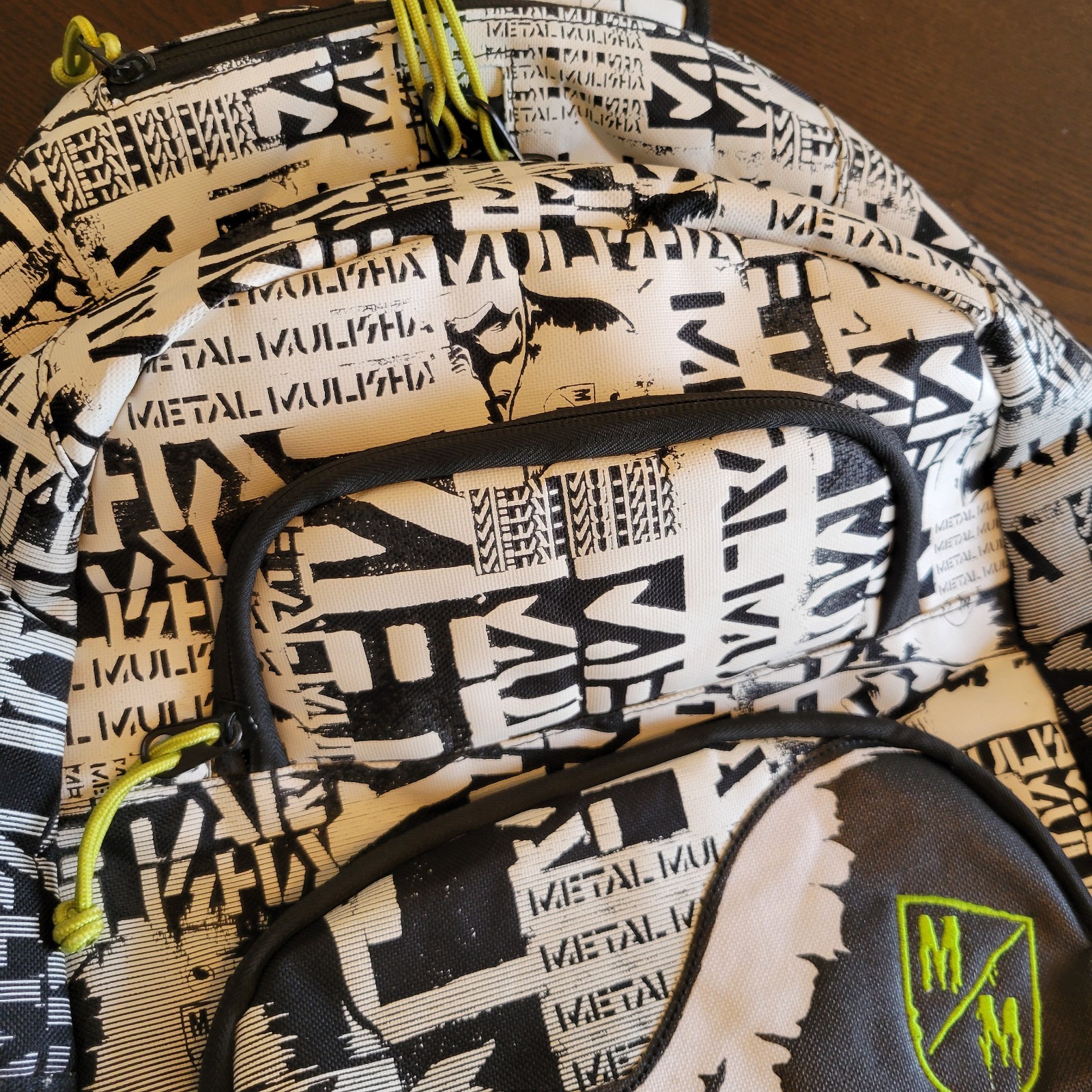 Rare Y2K Metal Mulisha Black Backpack Skate Skull Laptop School BMX