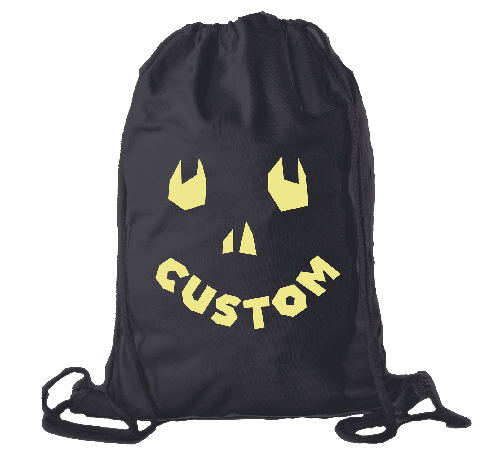 Happy Jack O Lantern Custom Bags, Halloween Treats Bags, Funny Party Cotton Bags
