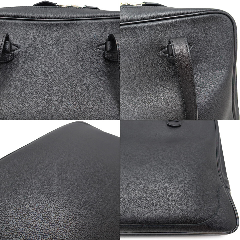 Hermes Gallop Tote P Engraved Men’s Briefcase W36cm x H29cm x D6.5cm Black w/Bag