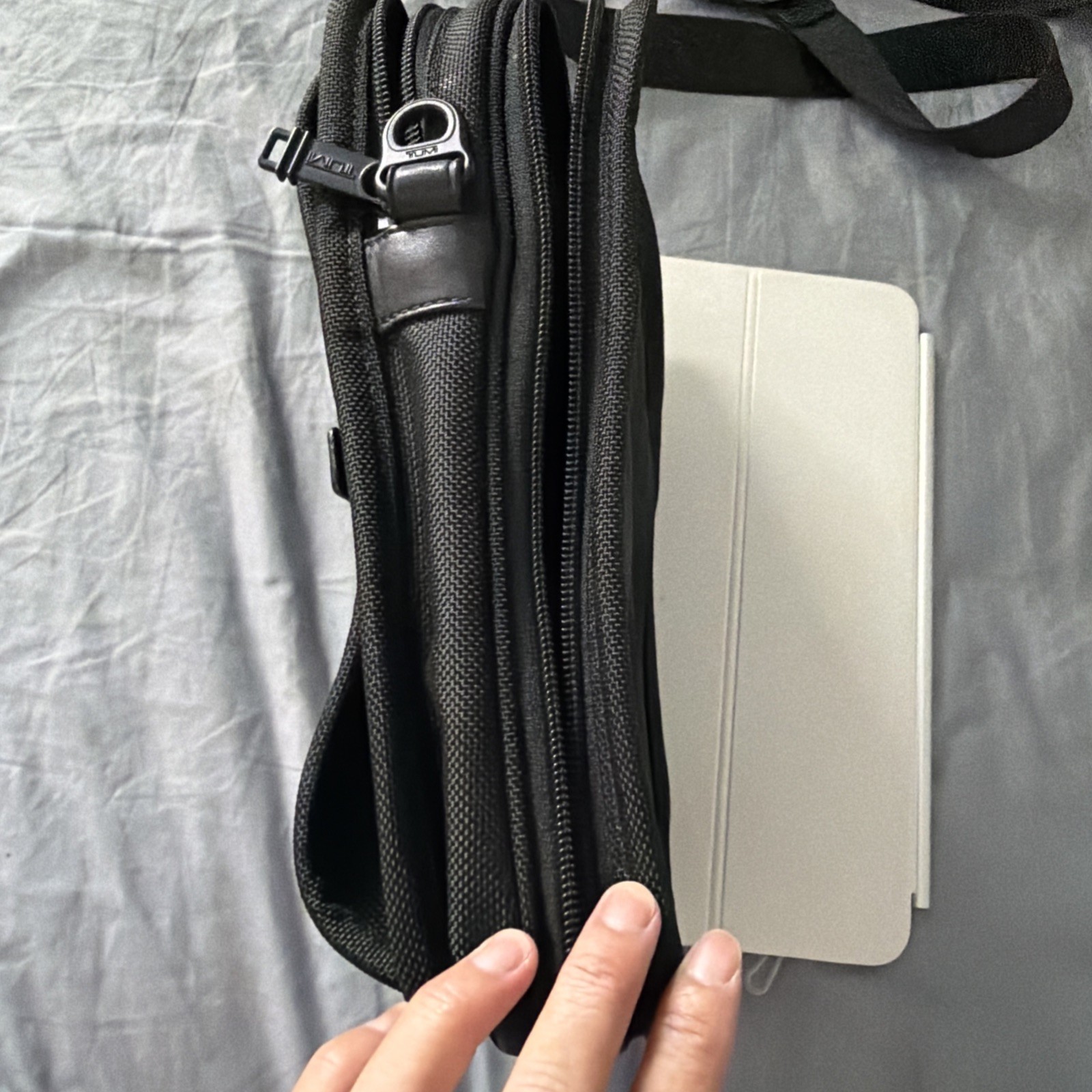TUMI Alpha 3 Organizer Travel Tote, Black Ballistic Nylon