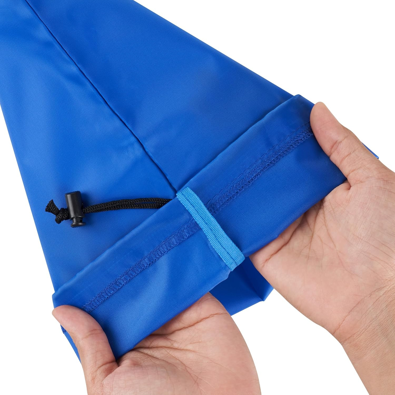 Drawstring Bag with Toggle – Nylon Cinch and Ditty Pouch Six-Pack (Blue, 7 x 9 I