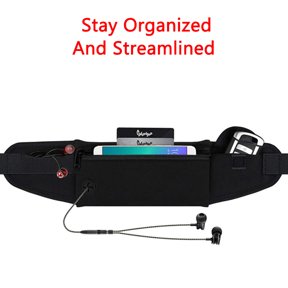 Sport Waist Fanny Pack Running Belt Bum Pouch Camping Hiking Gym Phone Bag Big