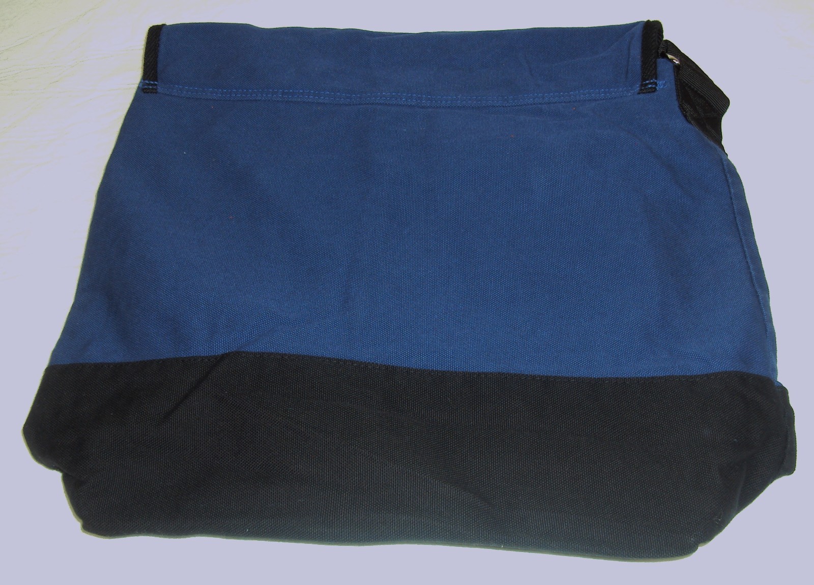 Messenger Bag ~ 100% Cotton, Navy Blue & Black ~ Great Republic GR815