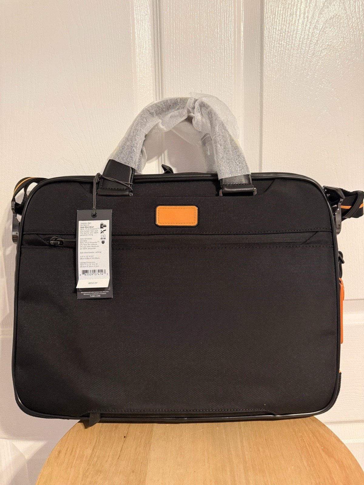 NEW TUMI McLaren Axle Slim Brief 144554-1041 Laptop Bag 14” NWT MSRP $800
