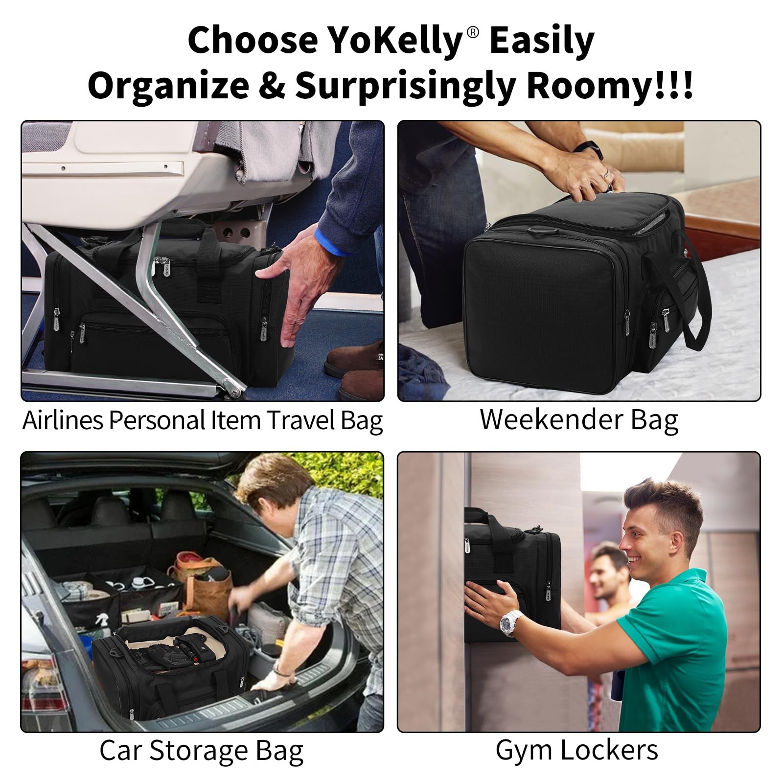 Small Duffel Bag 17 inch Carry On Weekender Bag for Travel Gym Sport 17x10x9 …