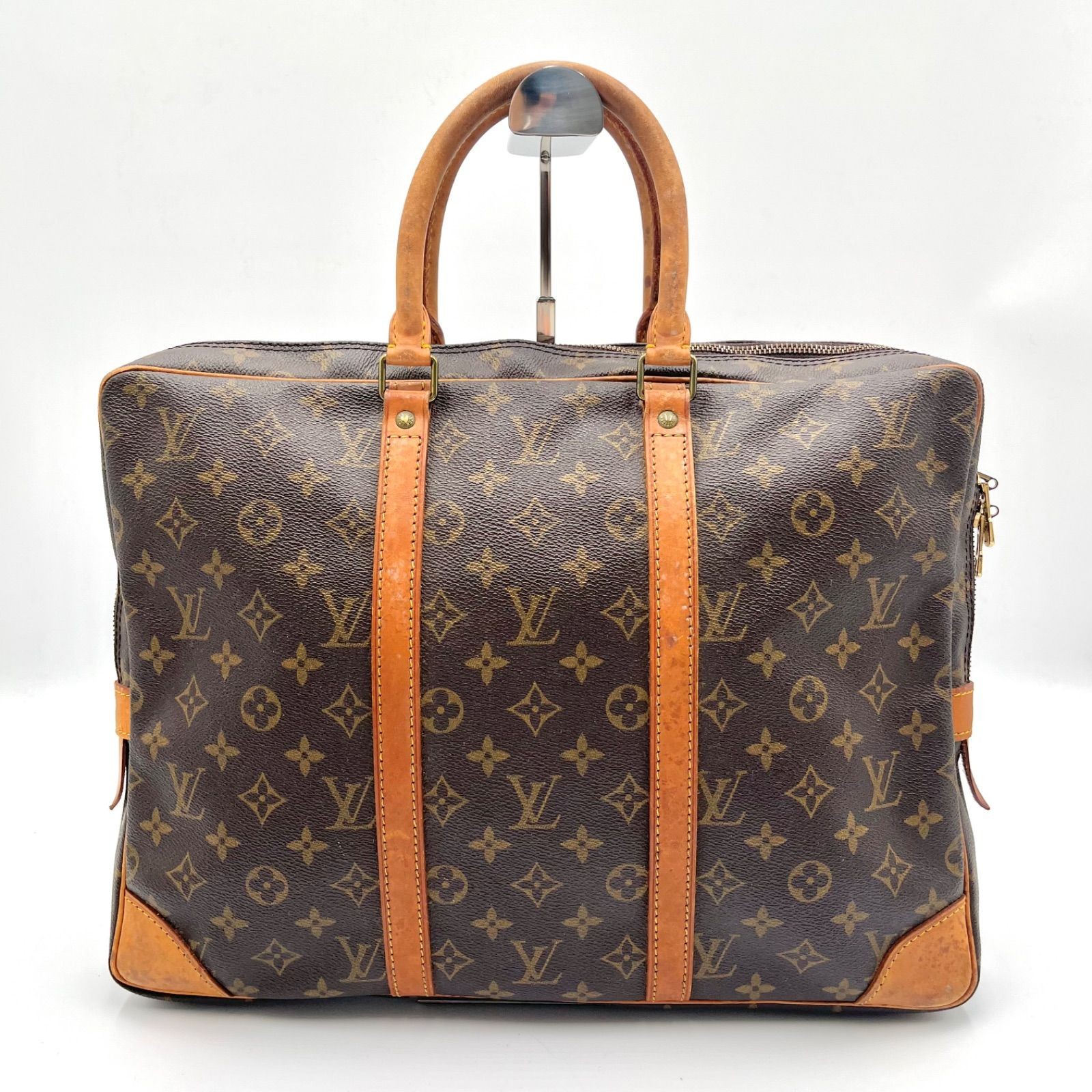 Auth LOUIS VUITTON Monogram Porte-Documents Voyage Men’s Business Bag, H 2Y10191