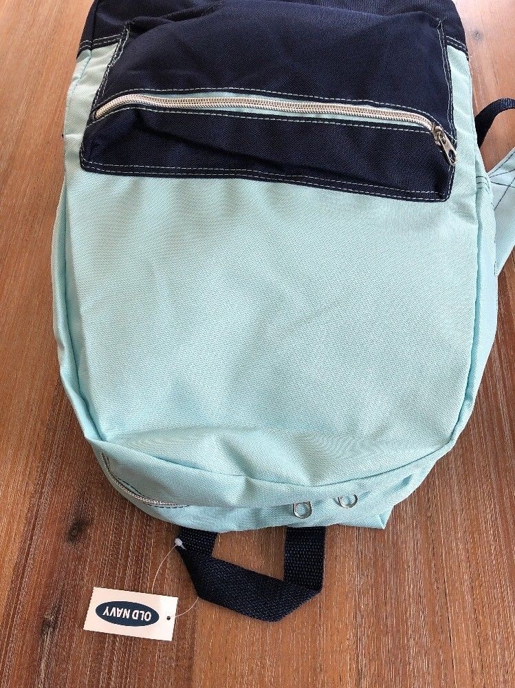 NWT Old Navy Two Tone Blue Backpack Bookbag Kids Boys Girls – 16″