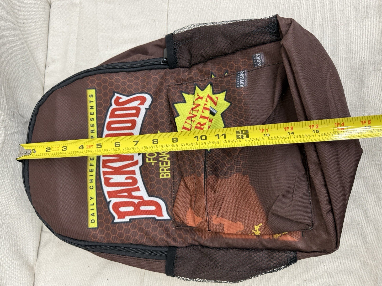 Backwoods For Breakfast Print Backpack, Adjustable Straps LIMITED EDITION