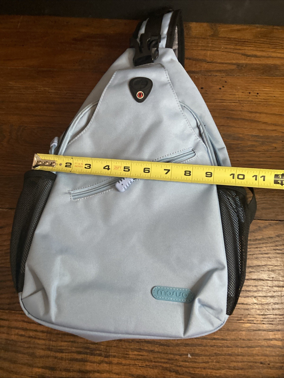 MOSISO Sling Backpack Multipurpose Crossbody Shoulder Bag Light Blue