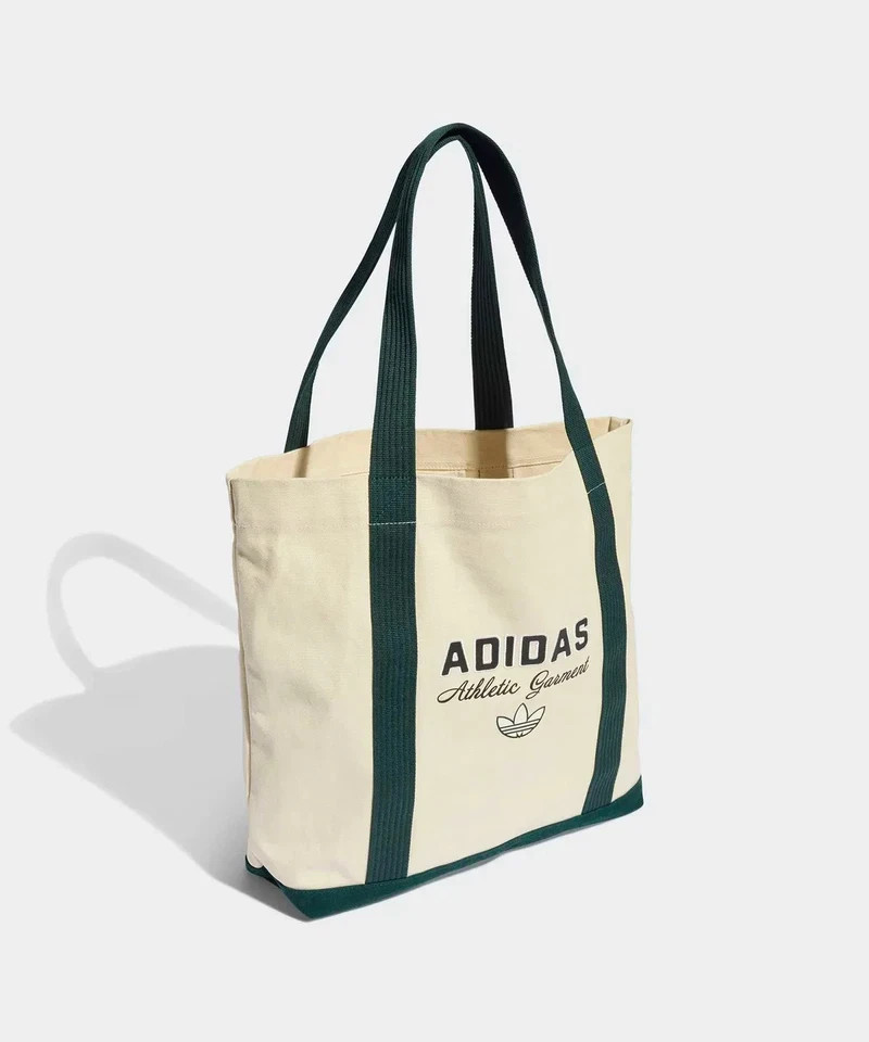 adidas Originals Canvas Tote Bag Aurora Ivy Green Shopper Shoulder Bag KF2041