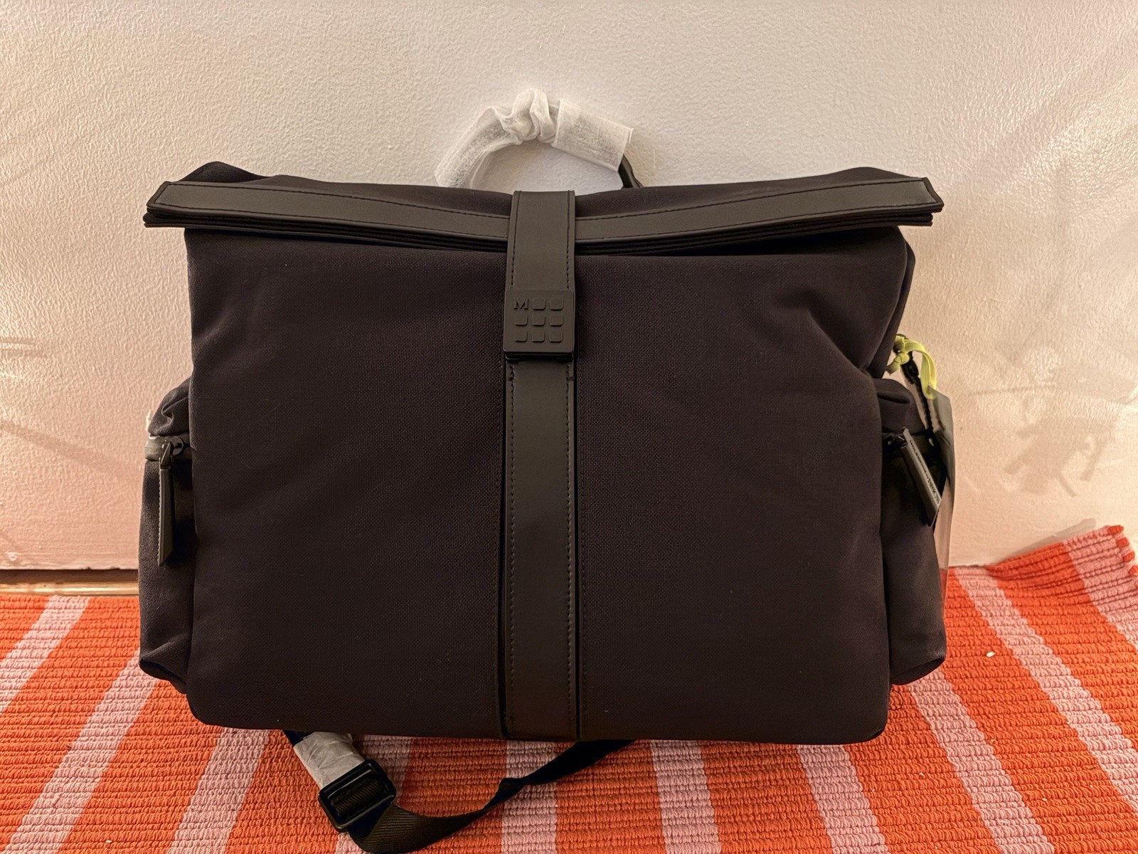 Bric’s Men’s Moleskine Roll-Top Tablet Business Laptop Messenger Bag