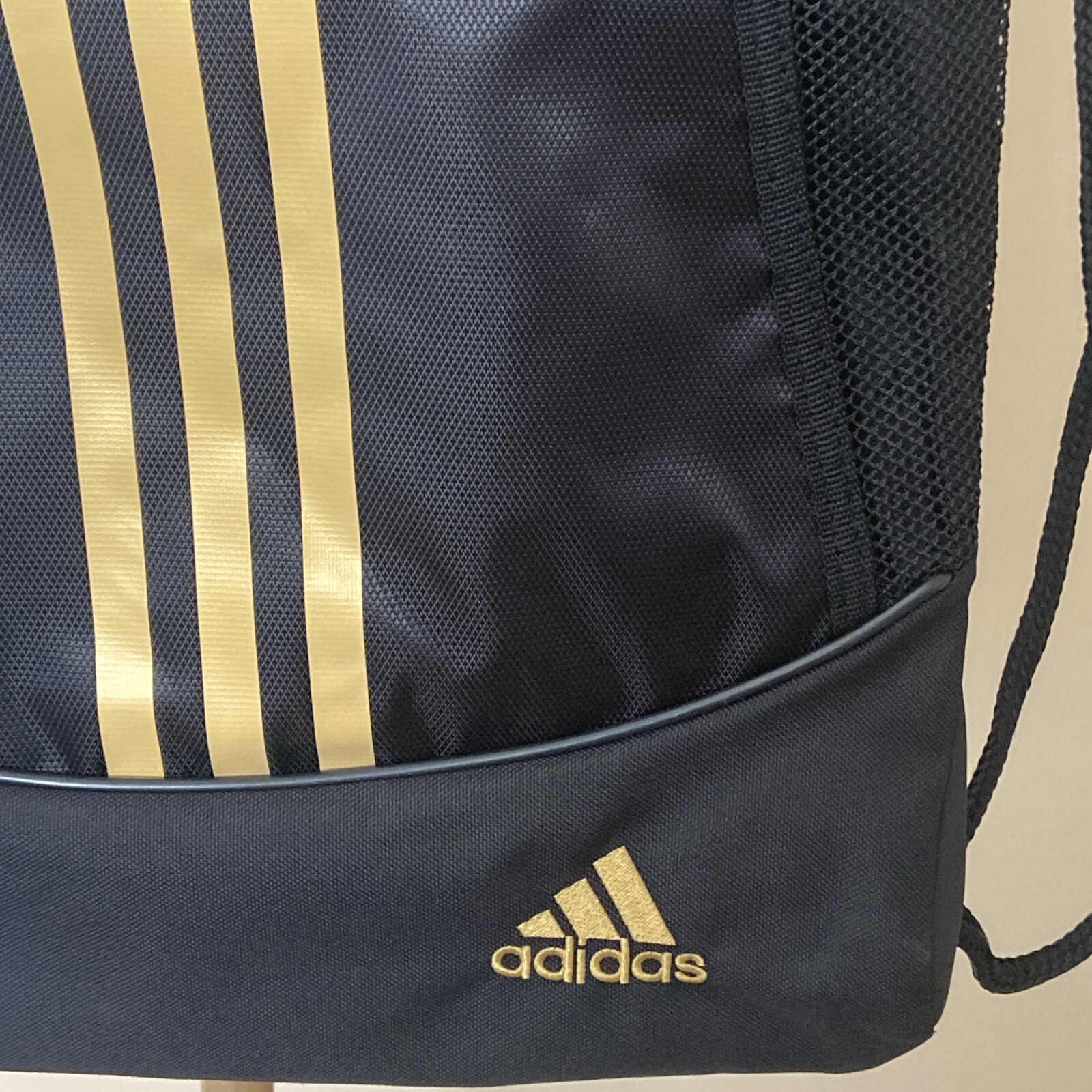Adidas Alliance II Sackpack Drawstring Black/Gold Metallic