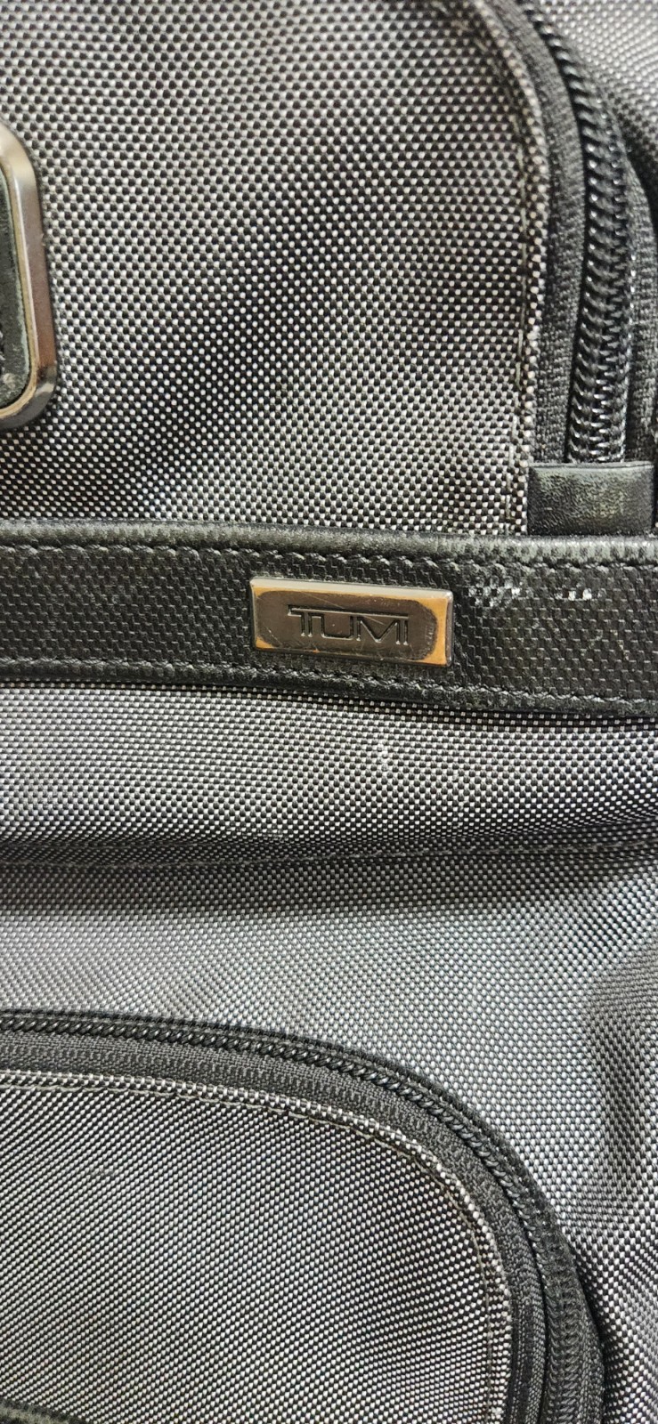 TUMI Alpha Compact Laptop Brief Pack Backpack Charcoal Ballistic Nylon 26578PW2