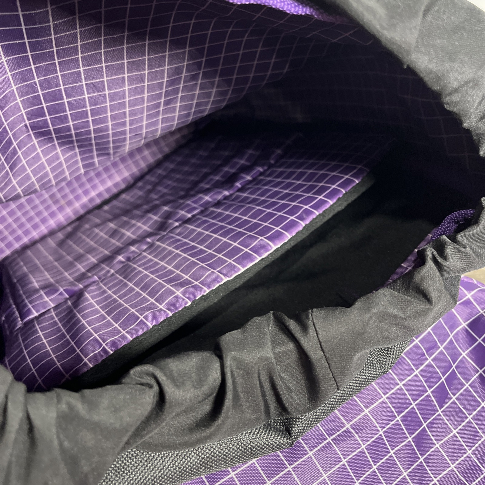 Gray Purple Retreat Backpack 17”