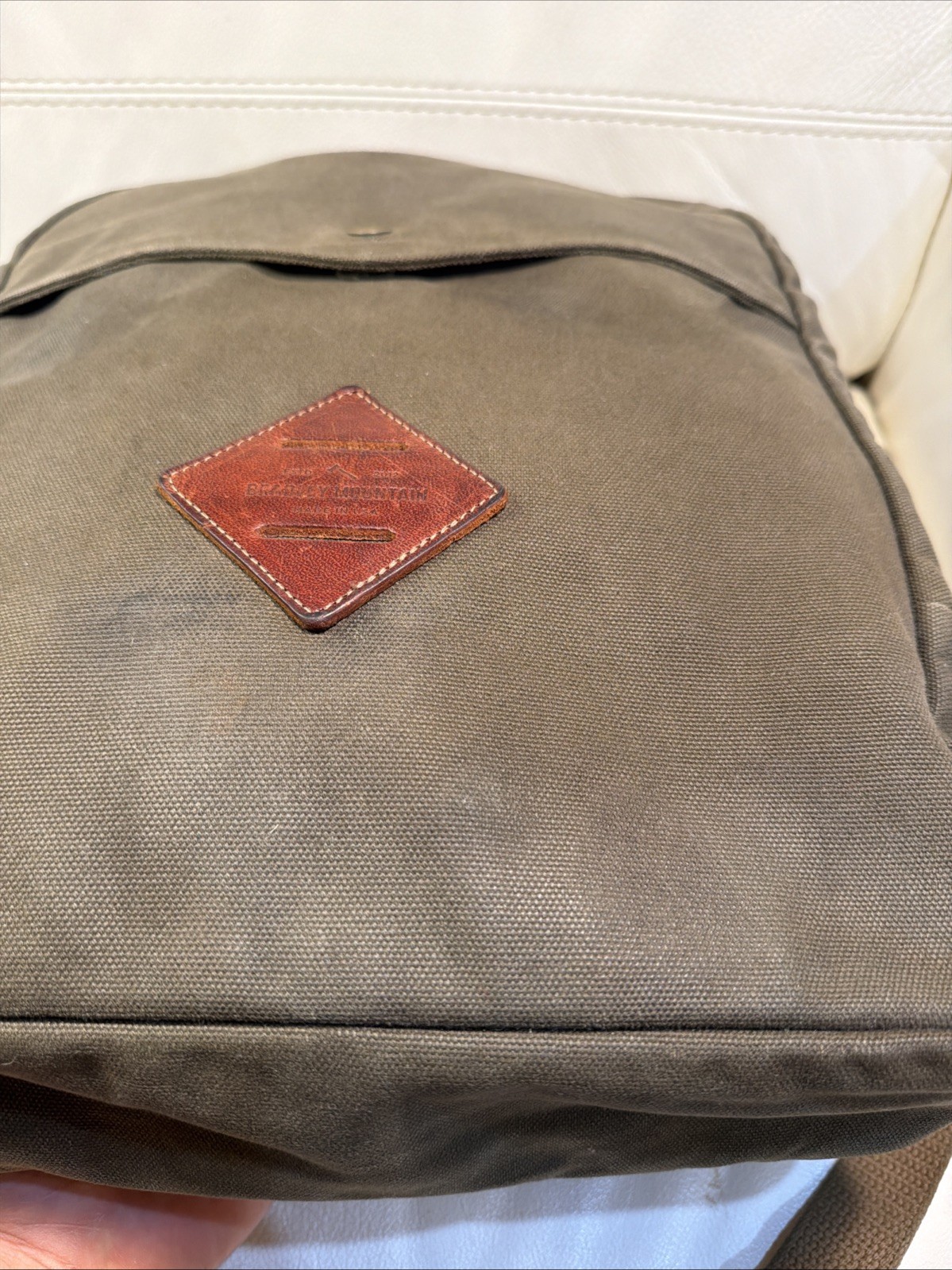 Bradley Mountain Large 17” Waxed Canvas Backpack – Field Tan – Made in the USA