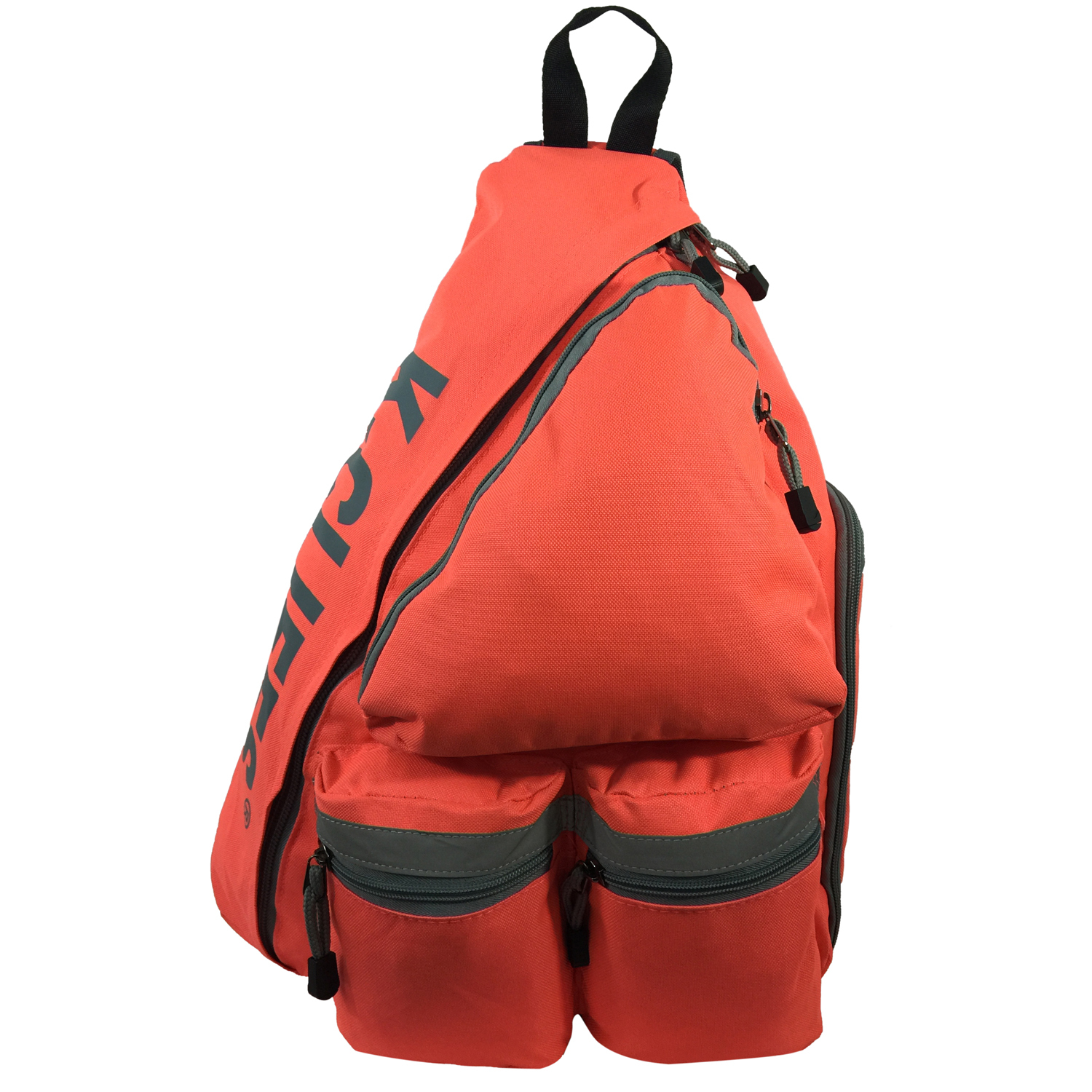 19″ Large Sling Backpack in Bright Colors, Daypack w/Reflective Safety Strip
