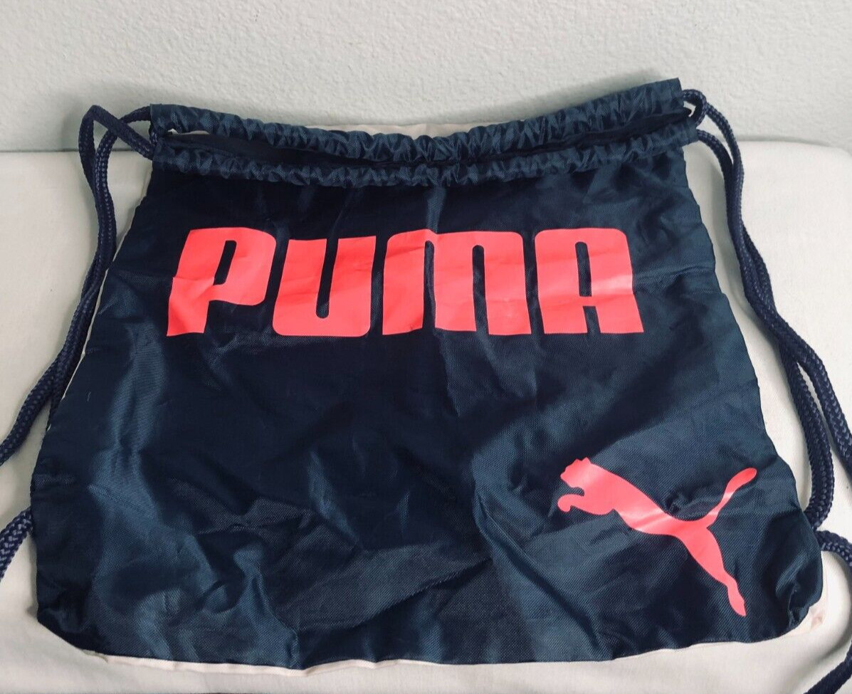 Backpack PUMA Gym Sack Bag Drawstring Bag 18” X 14″ Sack Pack – Good Condition