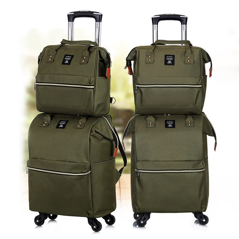 4 Wheel 20″ Traveler Lightweight Rolling Carry On Luggage Softside Suitcase