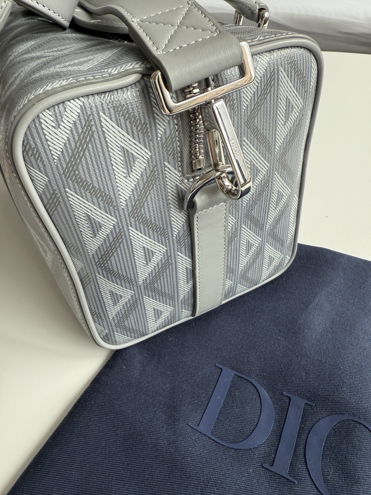 Dior Lingot 26 Bag In Gray CD Monogram