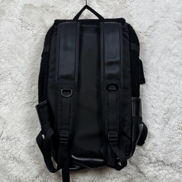 Woolrich Topo Designs Klettersack Wool Nylon & Leather Backpack Black USA Made