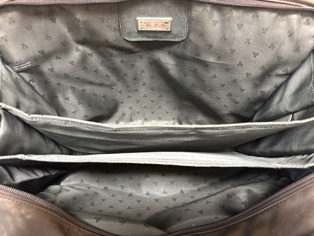 TUMI Briefcase Business Bag All Leather Brown