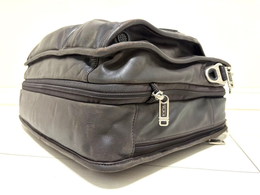 TUMI Briefcase Business Bag All Leather Brown