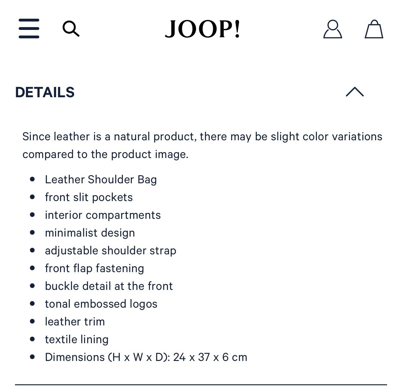 JOOP! Janis Messenger Leather Briefcase Crossbody Satchel Bag Germany Very Clean