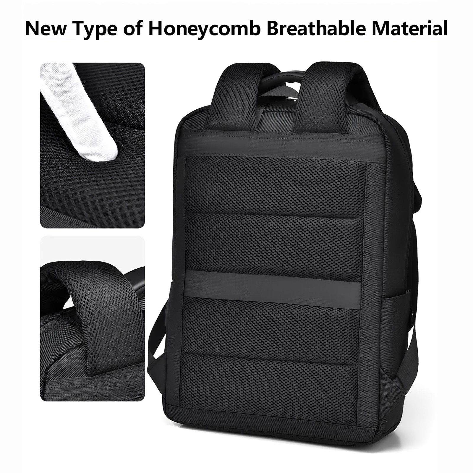 Travel Laptop Backpack for Men Expandable Business Backpack Fits 17-inch Lapt…