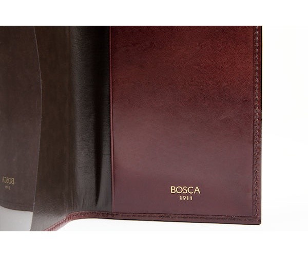 Bosca Old Leather Passport Case ( Dark Brown , One Size ) Dark Brown One Size U1
