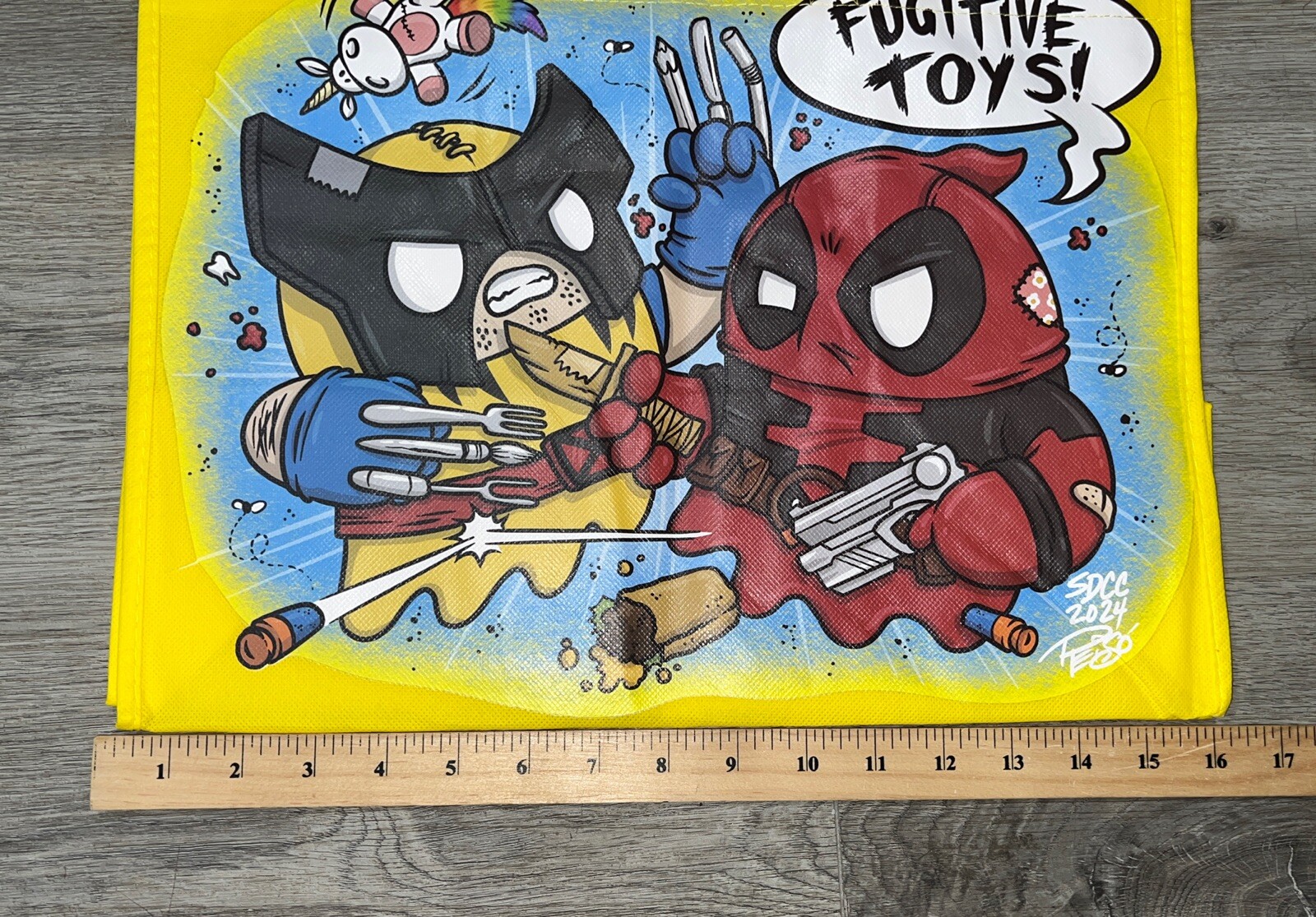 Fugitive Toys Tiny Ghost Soul Mates Tote Bag Deadpool & Wolverine SDCC 2024