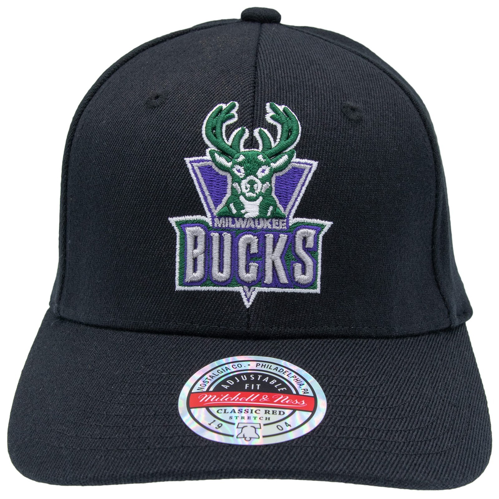 MITCHELL & NESS NBA TEAM LOGO HIGH CROWN SNAPBACK – MILWAUKEE BUCKS