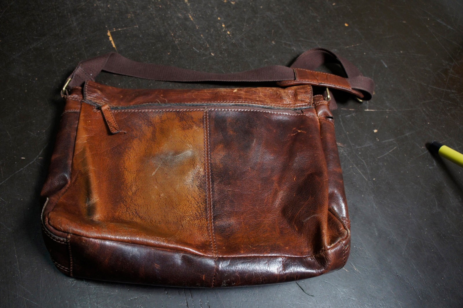 Vintage Leather Laptop Carry Style Messenger Satchel Bag Briefcase