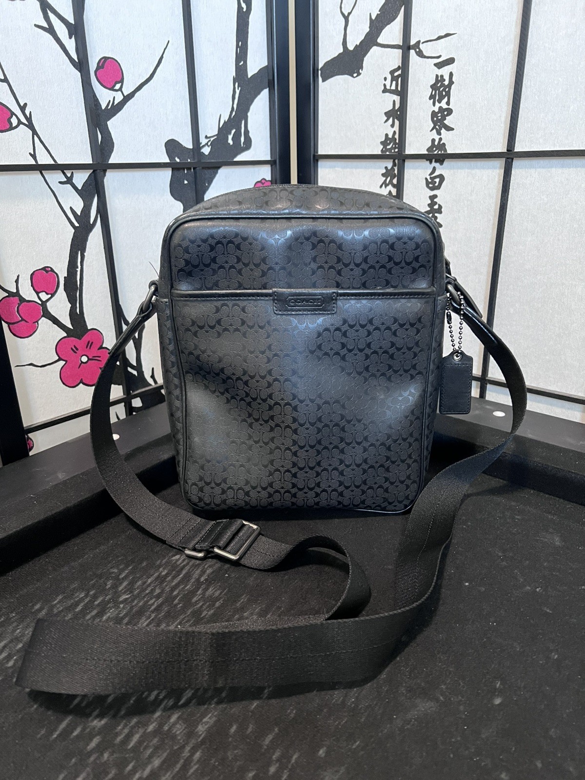 COACH Signature C Black Flight bag / Cross body bag Unisex