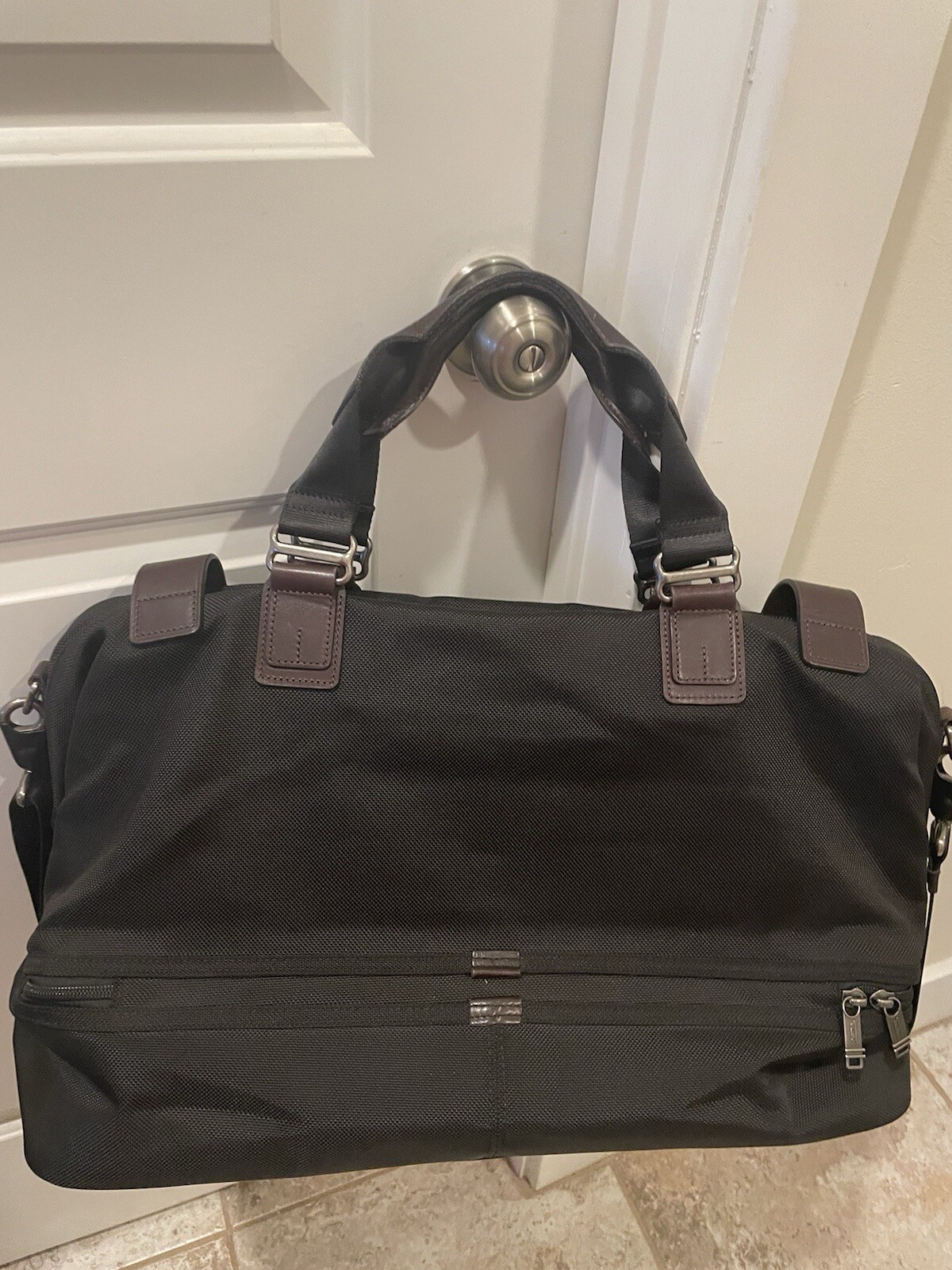 tumi black Ballistic duffle bag