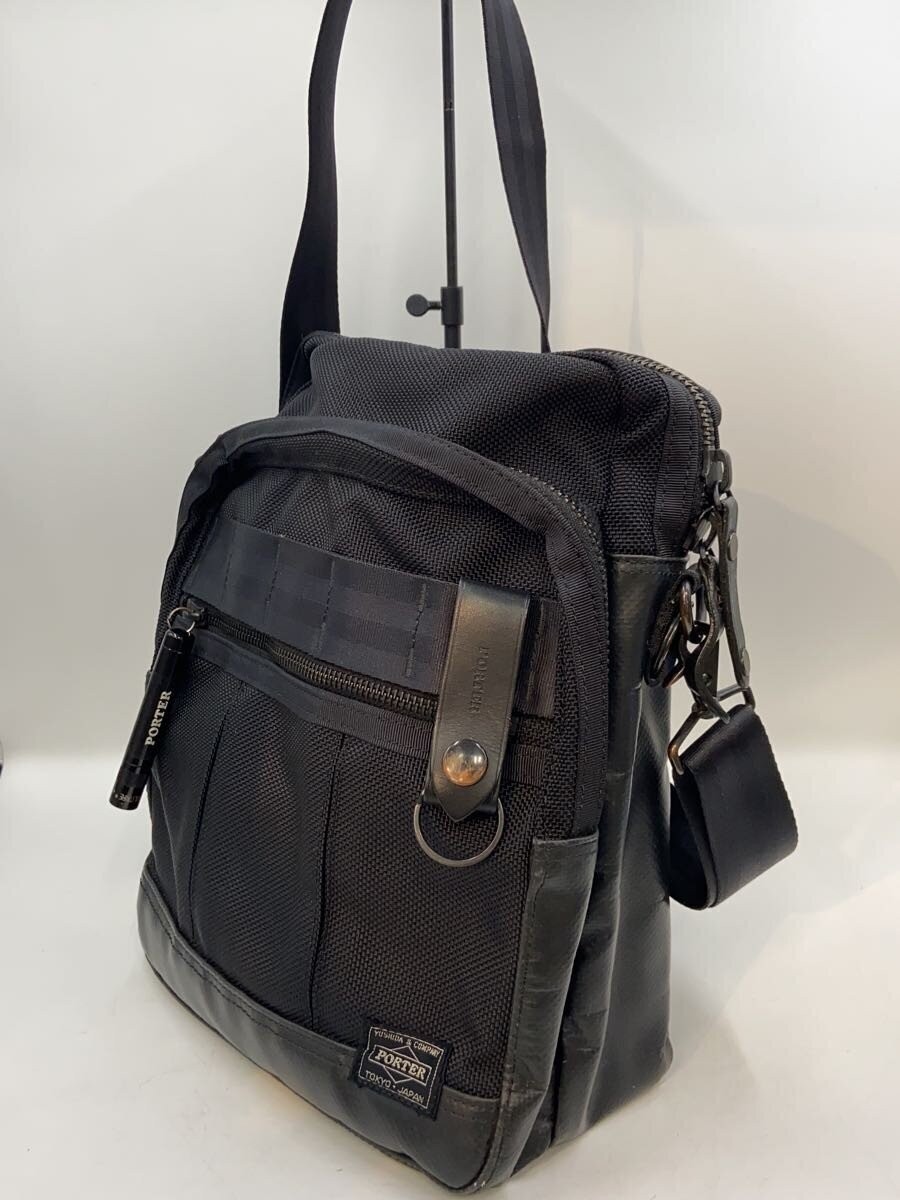 Authentic PORTER Shoulder Bag Black 12cm Depth 27cm Height 23cm Width