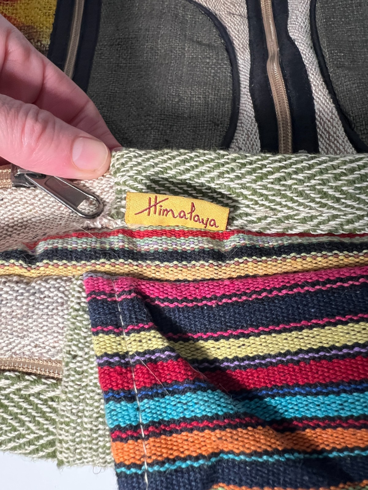 Himalayan Hemp Bag Backpack Eco Friendly Boho Made in Nepal 16″HX13″W