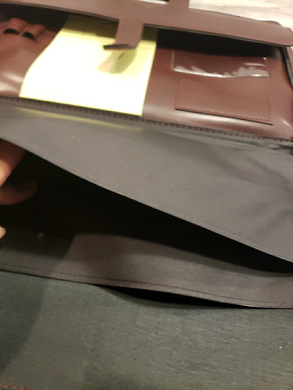 Vintage MSA Leather Hinged Portfolio Brief Case Organizer