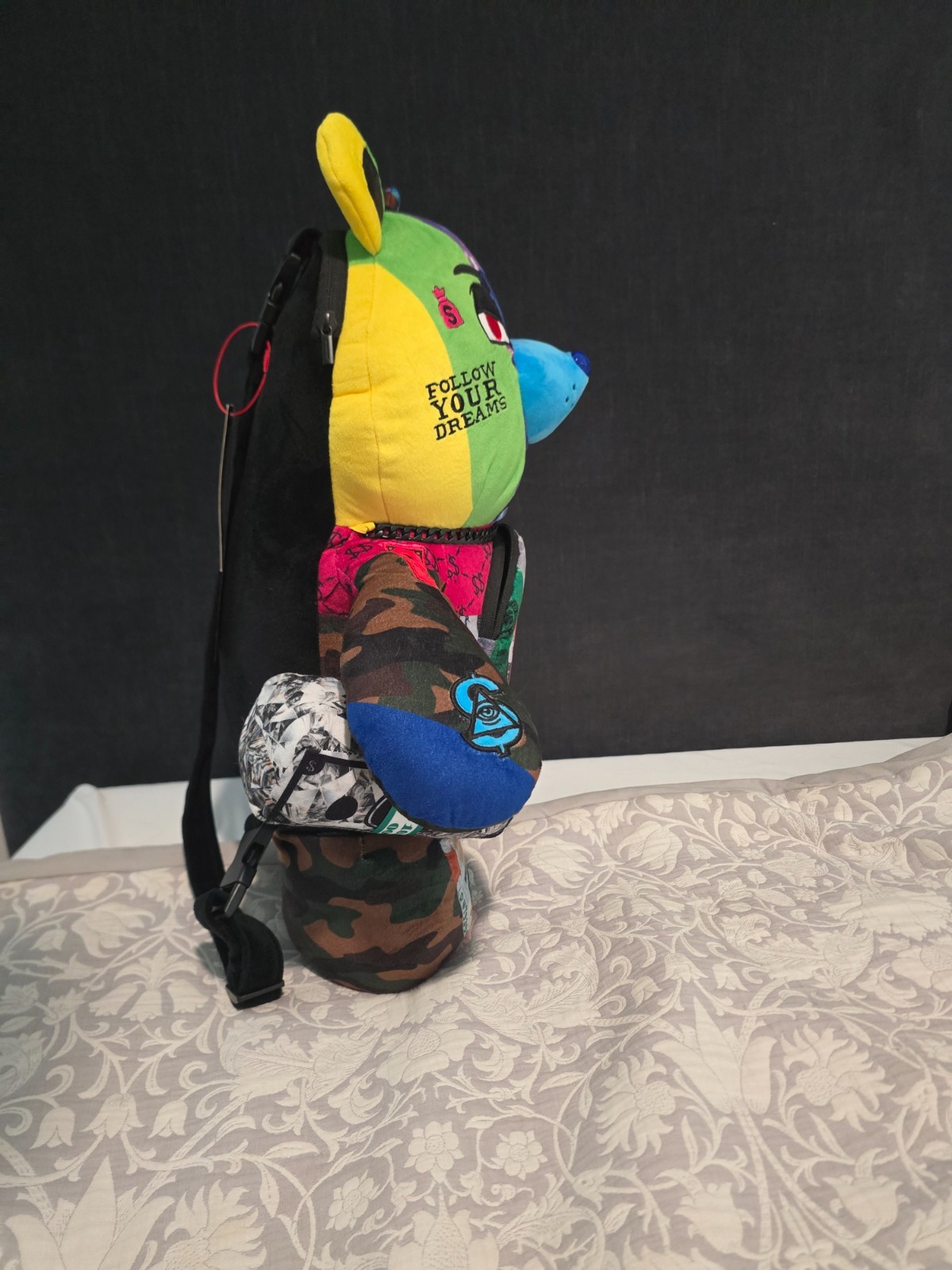 sprayground teddy bear limited edition backpack