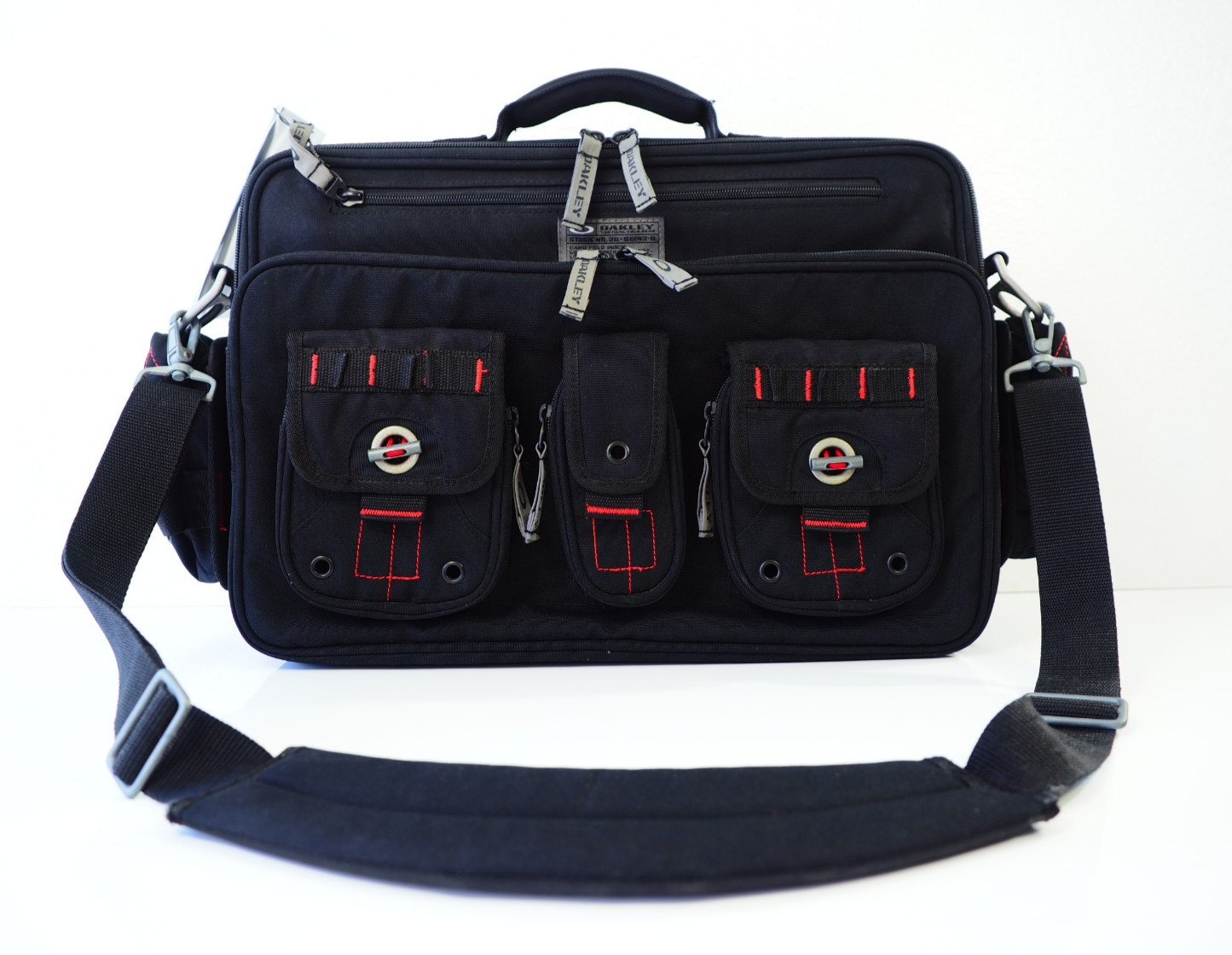 Oakley Tactical Field Gear AP Laptop Computer Bag Black Messenger Crossbody