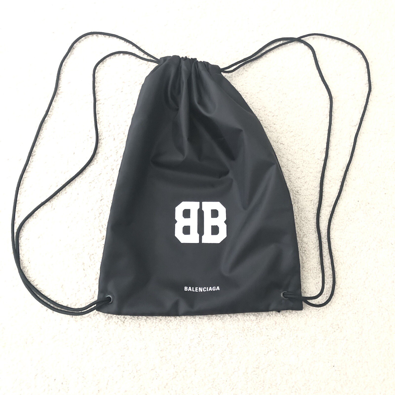 Balenciaga BB embroidered water repfellent Dust Bag/backpack 19″x 14″