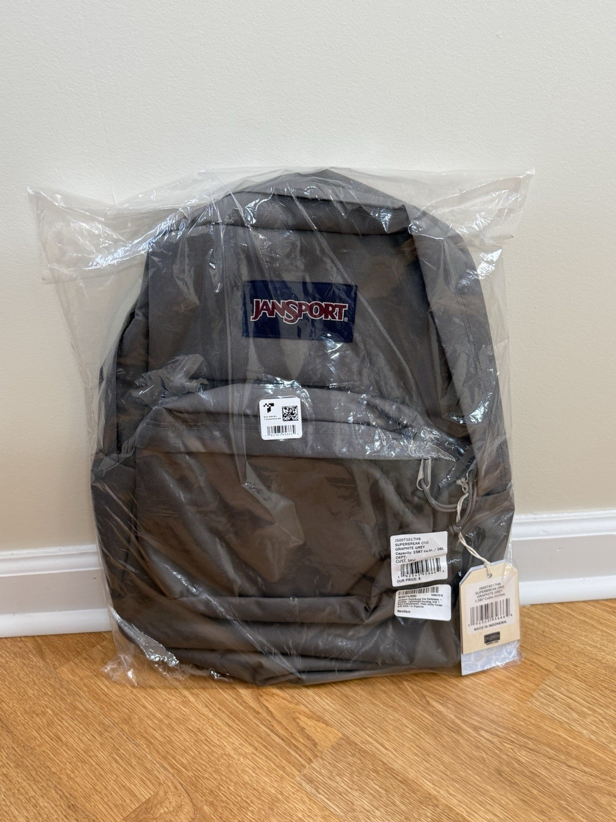 JanSport SUPERBREAK One Backpack JS00T5017H6 Graphite Grey 1,587 Cubic Inches