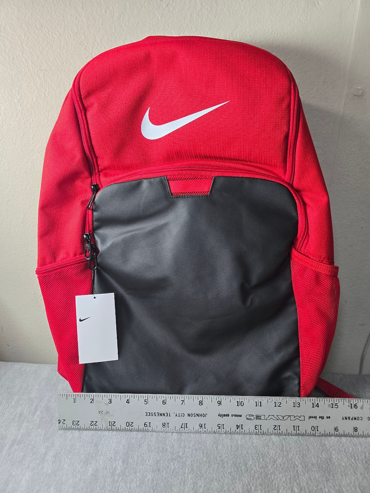 Nike Team Training Backpack Red Black White DM3975-657